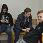 Z leve Tim Prijatelj Domen Špan in Mitja Janc pred nastopom.